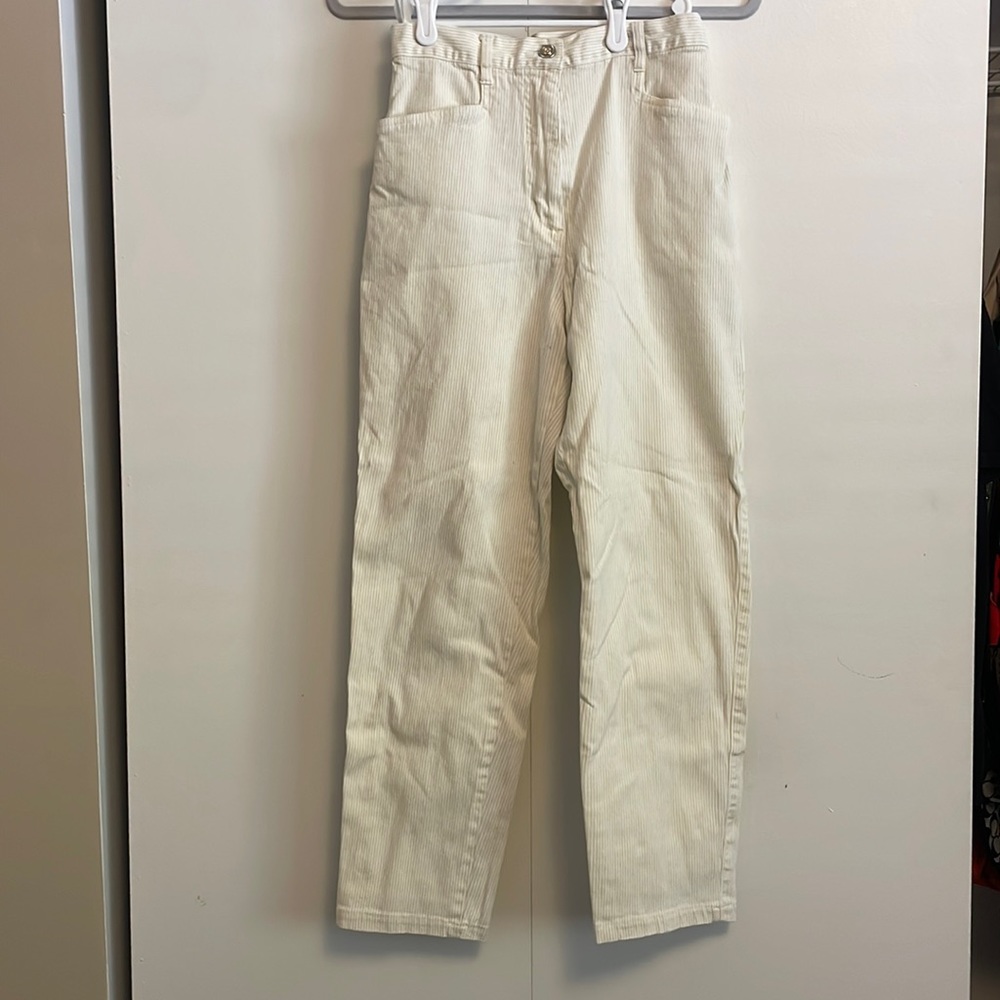 Yellow Striped Vintage Pants